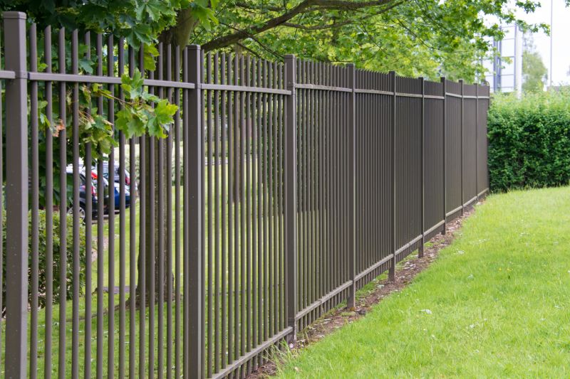 Black Metal Fence Installation in Kansas City, MO